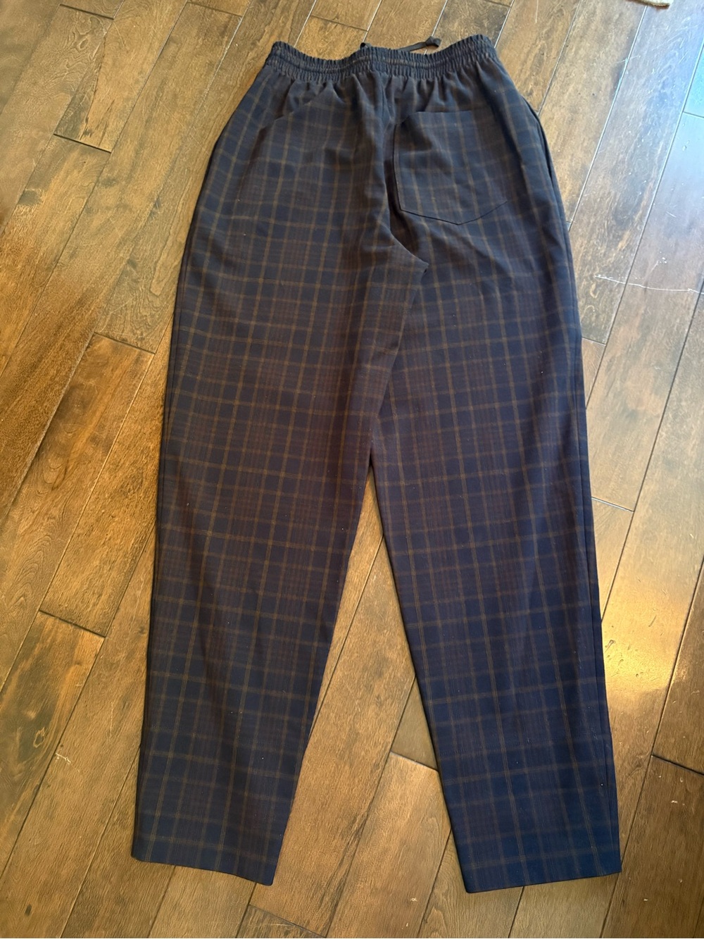 Wilfred women’s Navy Plaid Drawstring dress Pants size small fits like medium to - Picture 7 of 7